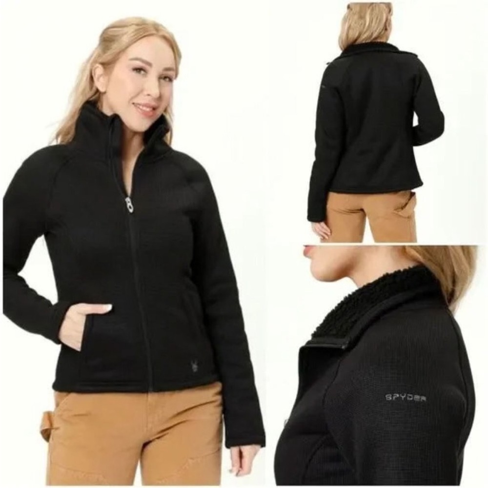 Spyder - Fleece Zip-Up Jacket - black - size L